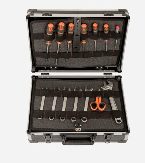 Skrzynia aluminiowa z wyposażeniem zestaw 145 narzędzi Bahco [4750ALC01FF1]