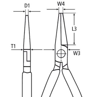 Szczypce tnące okrągłe 130mm, rękojeść z tworzywa sztucznego, Knipex [19 01 130]
