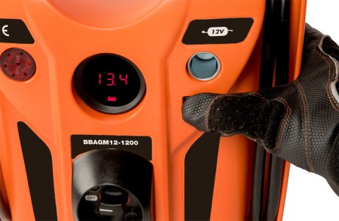 Urządzenie rozruchowe, booster, 12V, 1200CA, prąd rozruchu 500A BAHCO [BBAGM12-1200]