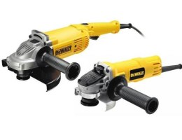 Zestaw 2 szlifierek kątowych: DWE492 230mm/2200W i DWE4157 125mm/900W, DeWalt [DWE492DUO2-QS] sieciowe zasilane 230V