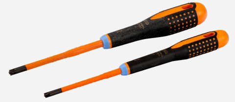 Zestaw 2szt. wkrętaków izolowany VDE, płasko-krzyżowych Pozidriv, 5.0/PZ1 i 6.0/PZ2 ERGO Bahco [BE-9890SL]
