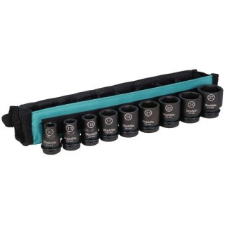 Zestaw 9szt. nasadek udarowych metrycznych 1/2", 10-27mm, IMPACT BLACK, Makita [E-16617]