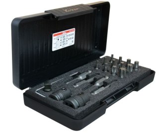 Zestaw bitów TORX z napędem 7/16" rozmiary T25-T60 + 3 adaptery KOKEN [499786]
