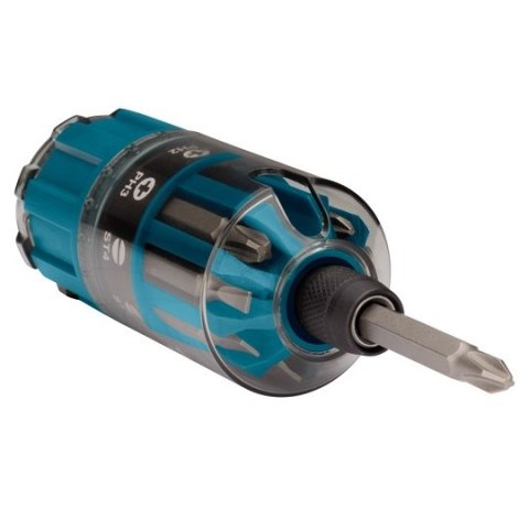 Zestaw końcówek 1/4" w rękojeści z magazynkiem, 18szt., Makita [B-28896] uchwyt magnetyczny