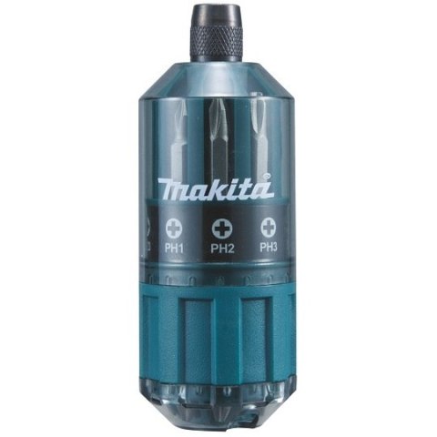 Zestaw końcówek 1/4" w rękojeści z magazynkiem, 18szt., Makita [B-28896] uchwyt magnetyczny