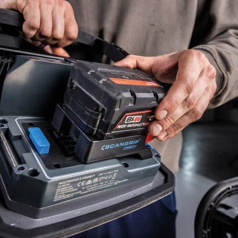 Akumulatorowa lampa robocza/inspekcyjna LED CRI+ z bluetooth, serii MULTIMATCH 8 CONNECT, Scangrip [03.5676C] 8000 lm