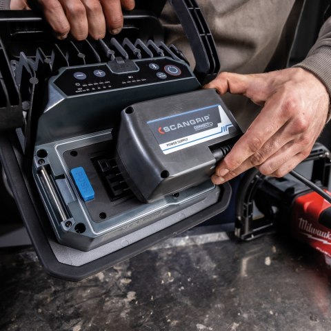 Akumulatorowa lampa robocza/inspekcyjna LED CRI+ z bluetooth, serii MULTIMATCH 8 CONNECT, Scangrip [03.5676C] 8000 lm