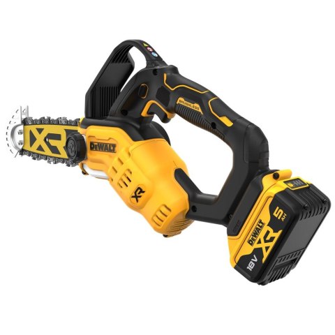 Akumulatorowa pila łańcuchowa 20cm, 18V 1x5,0Ah, DeWalt [DCMPS520P1-QW]
