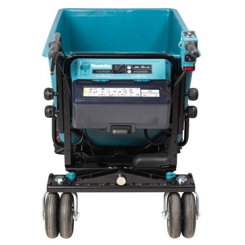 Akumulatorowy samobieżny wózek transportowy z płaską misą ładunkową, 2x18V, Makita [DCU605Z] LXT