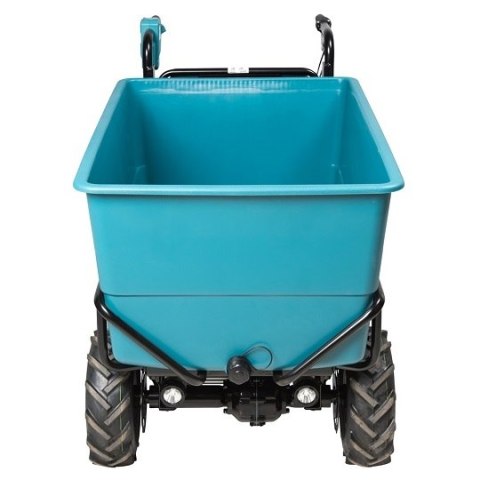 Akumulatorowy samobieżny wózek transportowy z płaską misą ładunkową, 2x18V, Makita [DCU605Z] LXT