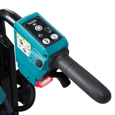 Akumulatorowy samobieżny wózek transportowy z płaską misą ładunkową, 2x18V, Makita [DCU605Z] LXT