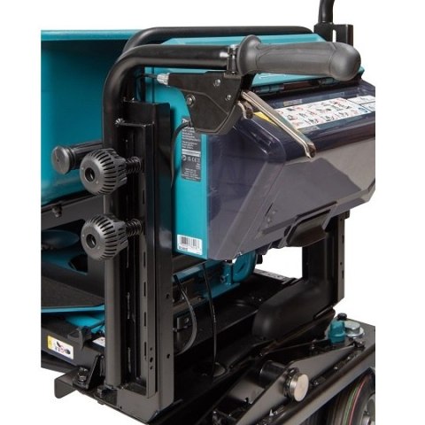 Akumulatorowy samobieżny wózek transportowy z płaską misą ładunkową, 2x18V, Makita [DCU605Z] LXT