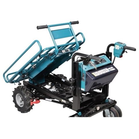 Akumulatorowy samobieżny wózek transportowy z platformą ładunkową, 2x18V, Makita [DCU604Z] LXT