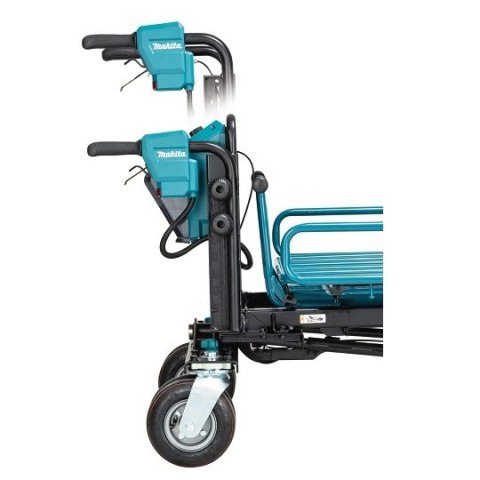 Akumulatorowy samobieżny wózek transportowy z platformą ładunkową, 2x18V, Makita [DCU604Z] LXT