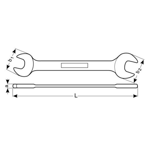 Nieiskrzący klucz płaski dwustronny 60x65mm, Bahco [NS006-6065]