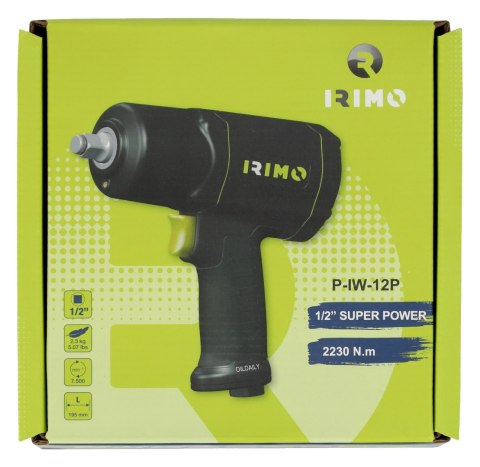 Pneumatyczny klucz udarowy 1/2", max moment zrywający 2230 Nm, IRIMO [P-IW-12P]