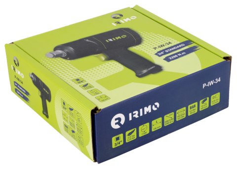 Pneumatyczny klucz udarowy 3/4", max moment zrywający 2298 Nm, IRIMO [P-IW-34]