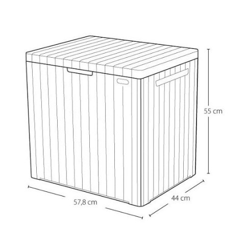 Skrzynia ogrodowa 113L, City storage box, 246941, KETER [17208324] grafit