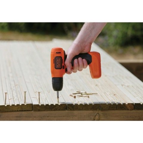 Wiertarko-wkrętarka akumulatorowa 7,2V, Black+Decker [BDCD8-QW] 1,5Ah, Li-Ion