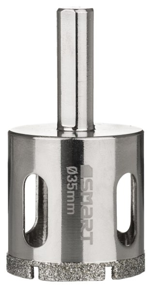 Zestaw 10szt. galwanicznych otwornic diamentowych 10-62mm do wiercenia na mokro, 365 SMART [SM-25-SET10G]