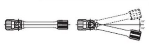 Zestaw 5 szt. przedłużek uchylnych na kwadrat 1/2", Koken [PK4763/5] plastikowe etui