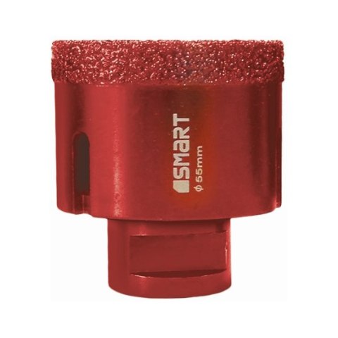 Zestaw 9cz., otwornice diamentowe do gresu 6,8,10,12,20,35,55,68mm i przejściówka, na sucho, M14, 365 SMART [SM-25-SET9]