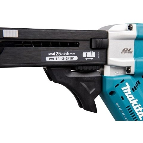 Akumulatorowa wkrętarka z magazynkiem do płyt G-K, 18V, Makita [DFR551Z]