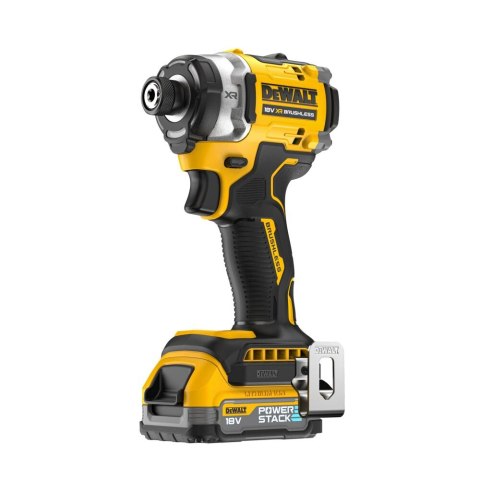 Akumulatorowa zakrętarka udarowa 1/4" 18V XR DeWalt [DCF860E2T-QW] 2x1,7Ah, Li-Ion, POWERSTACK