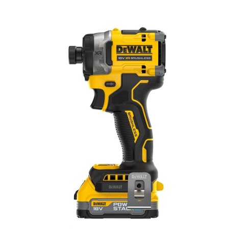 Akumulatorowa zakrętarka udarowa 1/4" 18V XR DeWalt [DCF860E2T-QW] 2x1,7Ah, Li-Ion, POWERSTACK