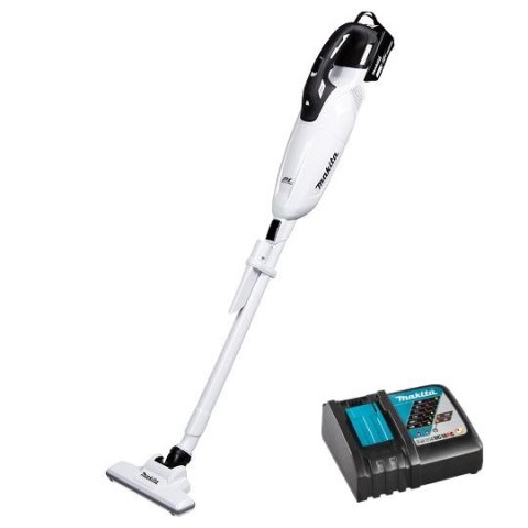 Akumulatorowy odkurzacz pionowy, biały, 18V, Makita [DCL283FRFW] 3,0Ah, LXT