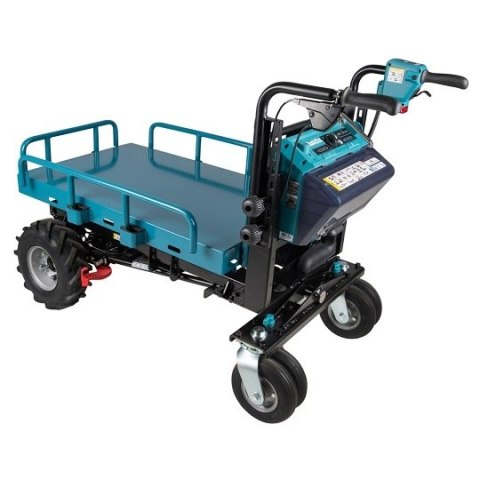 Akumulatorowy samobieżny wózek transportowy z platformą ładunkową, 2x18V, Makita [DCU601Z] LXT