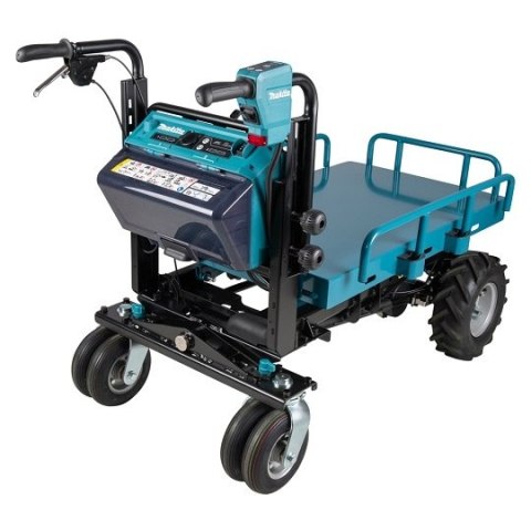 Akumulatorowy samobieżny wózek transportowy z platformą ładunkową, 2x18V, Makita [DCU601Z] LXT