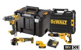 Akumulatorowy zestaw Combo DCD791 + DCG405 + DCH263 18V Li-Ion XR 2x5,0Ah, TSTAK DeWalt [DCK327P2T-QW]