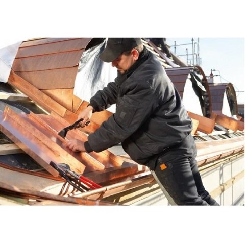 Kleszcze dekarskie do łączenia blachy, wygięte 90', Bessey Erdi [D351-60]