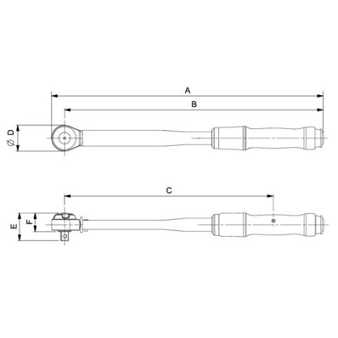 Klucz dynamometryczny mechaniczny 3/8", 20-100 Nm, Bahco [74WR-100B]