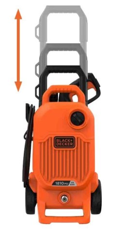 Pionowa myjka ciśnieniowa z regulowanym uchwytem 1700W, Black+Decker [BEPW1700-QS] 125 bar