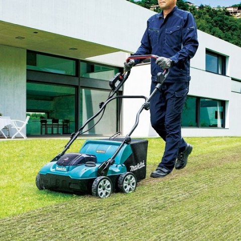 Wertykulator akumulatorowy z koszem na trawę, 40V max, 38cm, Makita [UV001GM201] Li-Ion, XGT