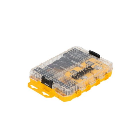 Zestaw 100 szt. końcówek PH, PZ, TX, wierteł do drewna i metalu, Medium Tough Case, DeWALT [DT70784-QZ]