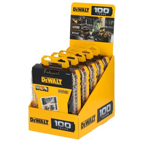 Zestaw 100 szt. końcówek PH, PZ, TX, wierteł do drewna i metalu, Medium Tough Case, DeWALT [DT70784-QZ]