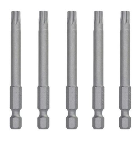 Zestaw 5 szt. końcówek 1/4" do wkrętów Torx, rozmiar TX25/70mm, DeWalt [DT7293-QZ]