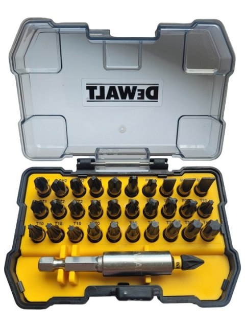 12 x zestaw końcówek udarowych 1/4", 32 elementy, DT70523T, EXTREME, DeWALT [DT70523TM-QZ]