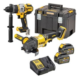 Akumulatorowy zestaw Combo DCD999 + DCG418 18V Li-Ion XR 2x6,0Ah, TStak, DeWalt [DCK2016T2T-QW]