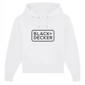 Bluza biała z logo Black+Decker