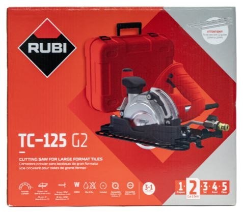 Elektryczna przecinarka na sucho i mokro do płyt porcelanowych i ceramicznych do 320cm, TC-125 G2, Rubi [51951]