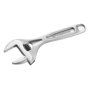 Klucz nastawny szwedzki krótki 200mm, rozstaw szczęk 40mm, Facom [113AS.8C] chromowany