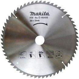 Tarcza tnąca do drewna, 260/30mm, 60 zębów, Standard, Makita [D-46408]