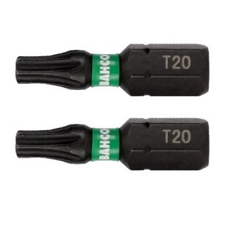 Zestaw 10 szt. końcówek udarowych 1/4" do śrub typu TORX T20/25mm, Bahco [66IM/T20C-10P]