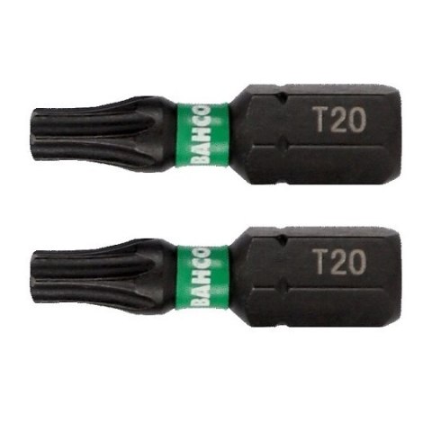 Zestaw 10 szt. końcówek udarowych 1/4" do śrub typu TORX T20/25mm, Bahco [66IM/T20C-10P]