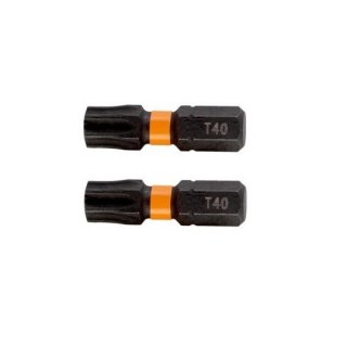 Zestaw 10 szt. końcówek udarowych 1/4" do śrub typu TORX T40/25mm, Bahco [66IM/T40C-10P]