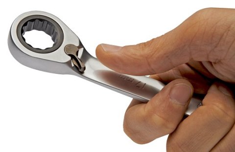 Zestaw 12szt. kluczy płasko-oczkowych z grzechotką i przełącznikiem kierunku pracy, 8-19mm, IRIMO [18-12-H]